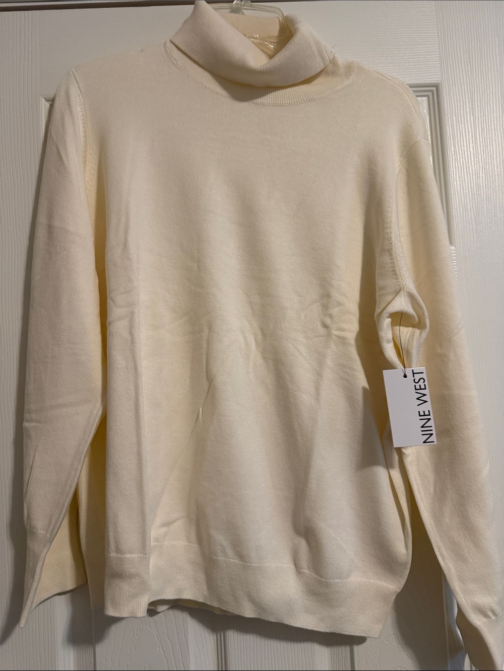 Nine West Ivory Turtleneck Sweater